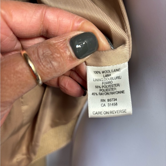 BCBG Tan Wool Blazer - Picture 8 of 10